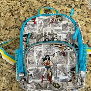 Pottery Barn Kids Wonder Woman mini backpack EUC